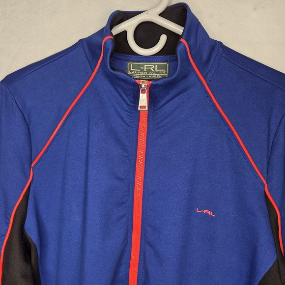 L-R-L Lauren Ralph Lauren Women's Athletic Running Track Jacket Size XL NWT - Picture 1 of 7